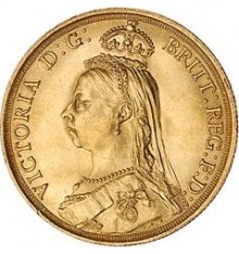Sterlina oro Vittoria "coronata"