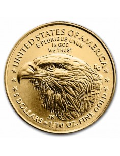 America Aquila 5 Dollari d'oro nuovo design 2021 (FIOR DI CONIO)